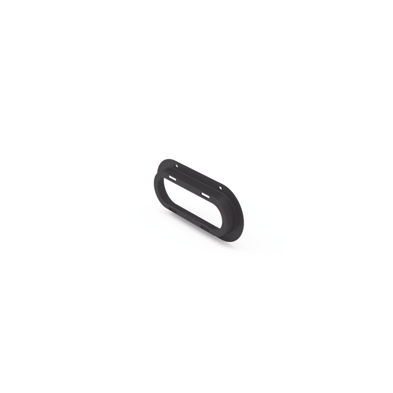 Brida de policarbonato, Color Negro, Accesorio para plafón Serie ED306