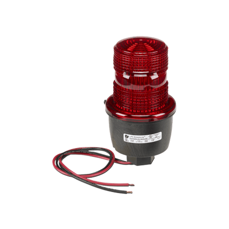 Luz de advertencia LED serie Streamline, 24 Vcc, montaje en tubo, rojo